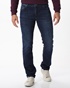 NAVY & GREEN-Ανδρικό jean παντελόνι NAVY & GREEN low waist μπλε