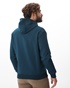NAVY & GREEN-Ανδρική φούτερ ζακετα NAVY & GREEN πετρόλ