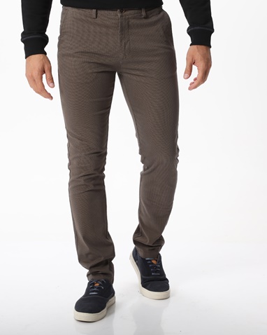 NAVY & GREEN-Ανδρικό chino παντελόνι NAVY & GREEN χακί 
