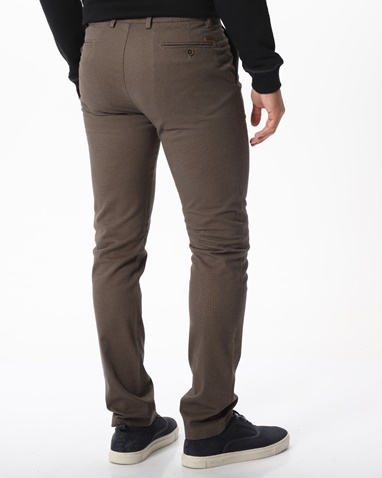 NAVY & GREEN-Ανδρικό chino παντελόνι NAVY & GREEN χακί 