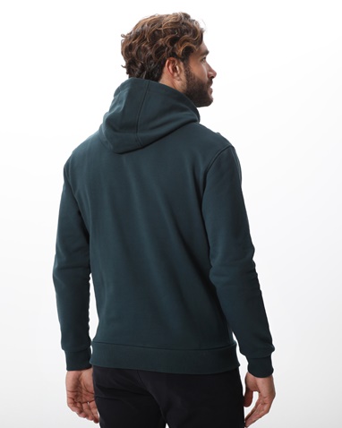 NAVY & GREEN-Ανδρική φούτερ μπλούζα NAVY & GREEN  πετρόλ