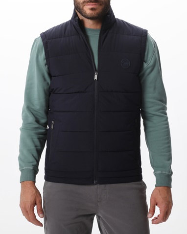 NAVY & GREEN-Ανδρικό αμάνικο μπουφάν NAVY & GREEN μπλε 