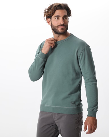 NAVY & GREEN-Ανδρική φούτερ μπλούζα NAVY & GREEN πράσινη 