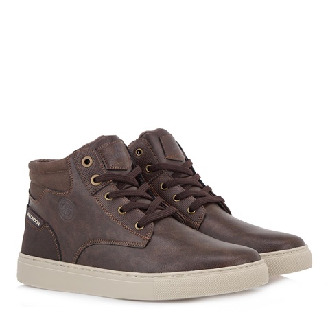 JK LONDON-Ανδρικά μποτάκια JK LONDON T592A51 καφέ