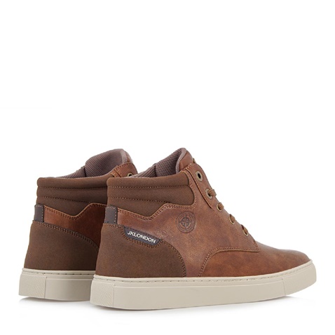 JK LONDON-Ανδρικά μποτάκια sneakers JK LONDON T592A51 ταμπά