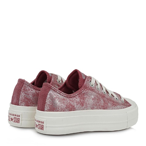 CONVERSE-Γυναικεία sneakers CONVERSE CHUCK TAYLOR ALL STAR LIFT  T136X6342 ροζ ασημί