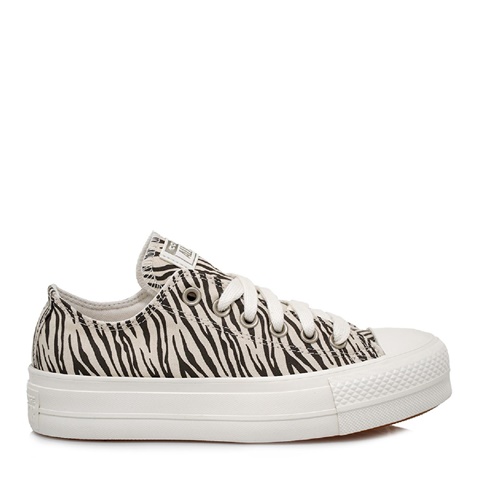 CONVERSE ALL STAR-Γυναικεία sneakers CONVERSE ALL STAR T136X8622 εκρού μαύρο animal print