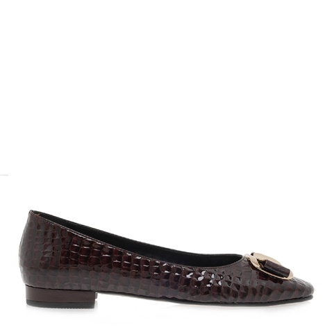 JK LONDON-Γυναικείες μπαλαρίνες JK LONDON T10961011 καφέ
