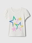 GAP-Παιδική κοντομάνικη μπλούζα GAP 854865009 MULTI STARS λευκή