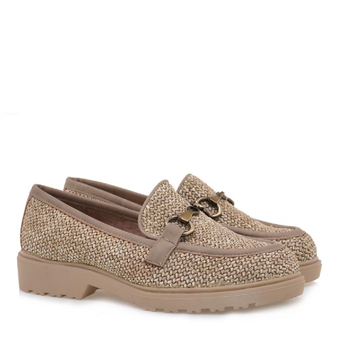 EXE-Γυναικεία loafers EXE S170052 μπεζ
