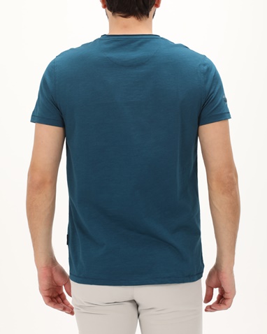 NAVY & GREEN-Ανδρική μπλούζα NAVY & GREEN μπλε