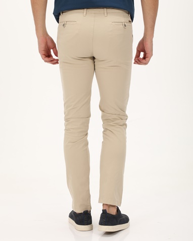 NAVY & GREEN-Ανδρικό chino παντελόνι NAVY & GREEN MODERN FIT μπεζ