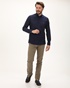 NAVY & GREEN-Ανδρικό πουκάμισο NAVY & GREEN COMFORT FIT μπλε