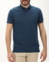NAVY & GREEN-Ανδρική polo μπλούζα NAVY & GREEN μπλε