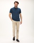 NAVY & GREEN-Ανδρική polo μπλούζα NAVY & GREEN μπλε