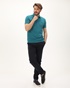 NAVY & GREEN-Ανδρική polo μπλούζα NAVY & GREEN μπλε