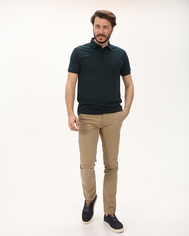 NAVY & GREEN-Ανδρική polo μπλούζα NAVY & GREEN πράσινη