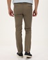 NAVY & GREEN-Ανδρικό chino παντελόνι NAVY & GREEN MODERN FIT χακί