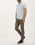 NAVY & GREEN-Ανδρικό chino παντελόνι NAVY & GREEN MODERN FIT χακί