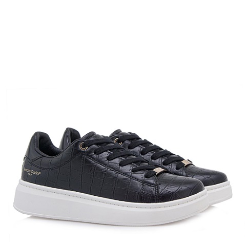 RENATO GARINI-Ανδρικά sneakers RENATO GARINI T157Q2912 μαύρα κροκό
