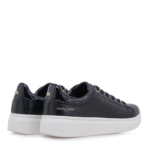 RENATO GARINI-Ανδρικά sneakers RENATO GARINI T157Q2912 μαύρα κροκό