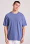 FUNKY BUDDHA-Ανδρικό t-shirt FUNKY BUDDHA FBM009-009-04 μπλε