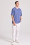 FUNKY BUDDHA-Ανδρικό t-shirt FUNKY BUDDHA FBM009-009-04 μπλε