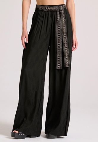 FUNKY BUDDHA-Γυναικεία παντελόνα FUNKY BUDDHA FBL009-110-02 μαύρη