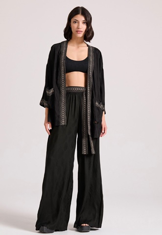 FUNKY BUDDHA-Γυναικεία παντελόνα FUNKY BUDDHA FBL009-110-02 μαύρη