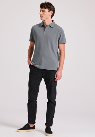 FUNKY BUDDHA-Ανδρικό chino παντελόνι FUNKY BUDDHA Garage 55 GAM009-501-02 μαύρο 