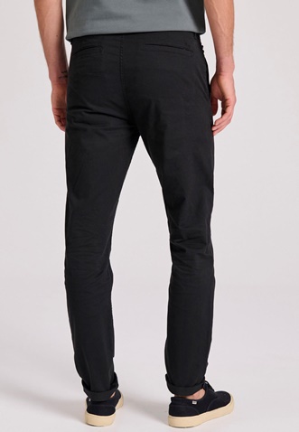 FUNKY BUDDHA-Ανδρικό chino παντελόνι FUNKY BUDDHA Garage 55 GAM009-501-02 μαύρο 