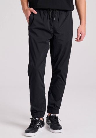 FUNKY BUDDHA-Ανδρικό jogger chino παντελόνι FUNKY BUDDHA FBM009-017-02 μαύρο