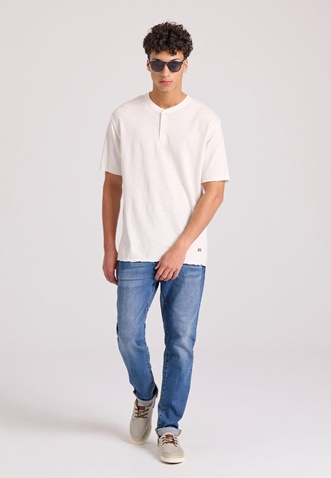 FUNKY BUDDHA-Ανδρικό jean παντελόνι FUNKY BUDDHA FBM009-070-02 μπλε