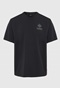 FUNKY BUDDHA-Ανδρικό t-shirt FUNKY BUDDHA FBM009-069-04 ανθρακί