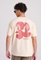 FUNKY BUDDHA-Ανδρικό t-shirt FUNKY BUDDHA FBM009-069-04 μπεζ