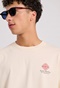 FUNKY BUDDHA-Ανδρικό t-shirt FUNKY BUDDHA FBM009-069-04 μπεζ