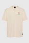 FUNKY BUDDHA-Ανδρικό t-shirt FUNKY BUDDHA FBM009-069-04 μπεζ