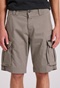 FUNKY BUDDHA-Ανδρική cargo βερμούδα FUNKY BUDDHA FBM009-033-03 γκρι