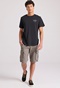 FUNKY BUDDHA-Ανδρική cargo βερμούδα FUNKY BUDDHA FBM009-033-03 γκρι