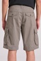 FUNKY BUDDHA-Ανδρική cargo βερμούδα FUNKY BUDDHA FBM009-033-03 γκρι
