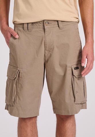 FUNKY BUDDHA-Ανδρική cargo βερμούδα FUNKY BUDDHA FBM009-033-03 μπεζ 