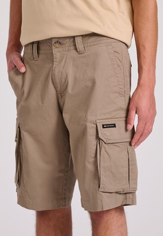 FUNKY BUDDHA-Ανδρική cargo βερμούδα FUNKY BUDDHA FBM009-033-03 μπεζ 