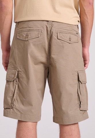 FUNKY BUDDHA-Ανδρική cargo βερμούδα FUNKY BUDDHA FBM009-033-03 μπεζ 