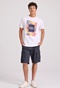 FUNKY BUDDHA-Ανδρική cargo βερμούδα FUNKY BUDDHA  FBM009-033-03 μπλε