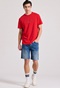 FUNKY BUDDHA-Ανδρική jean βερμούδα FUNKY BUDDHA FBM009-085-03 μπλε