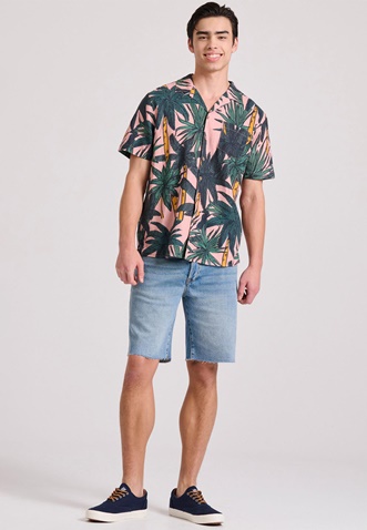 FUNKY BUDDHA-Ανδρική jean βερμούδα FUNKY BUDDHA  FBM009-085-03 μπλε