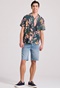 FUNKY BUDDHA-Ανδρική jean βερμούδα FUNKY BUDDHA  FBM009-085-03 μπλε
