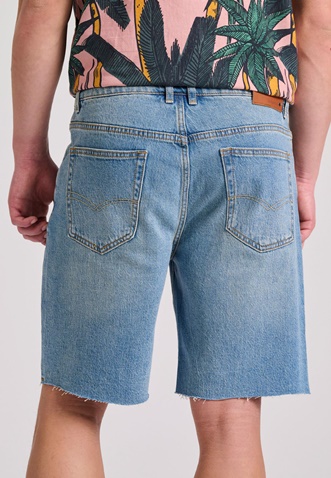 FUNKY BUDDHA-Ανδρική jean βερμούδα FUNKY BUDDHA  FBM009-085-03 μπλε