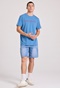 FUNKY BUDDHA-Aνδρικό T-shirt FUNKY BUDDHA FBM009-010-04 μπλε