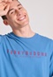 FUNKY BUDDHA-Aνδρικό T-shirt FUNKY BUDDHA FBM009-010-04 μπλε